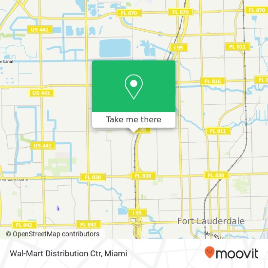 Wal-Mart Distribution Ctr map