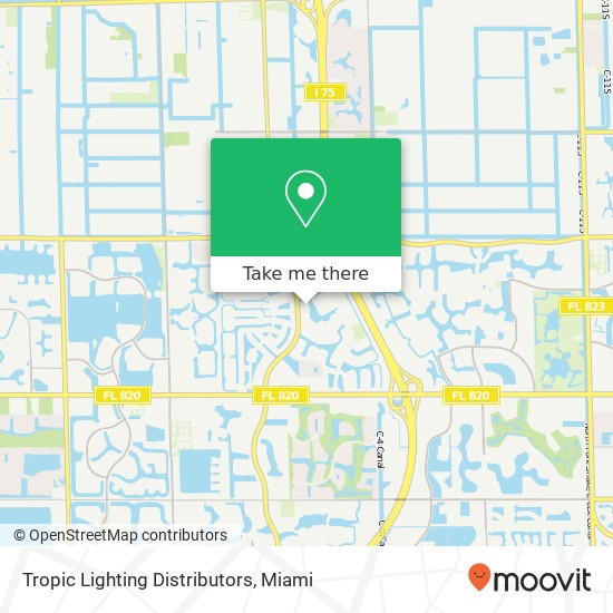 Tropic Lighting Distributors map