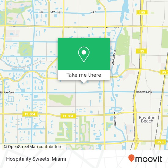 Hospitality Sweets map