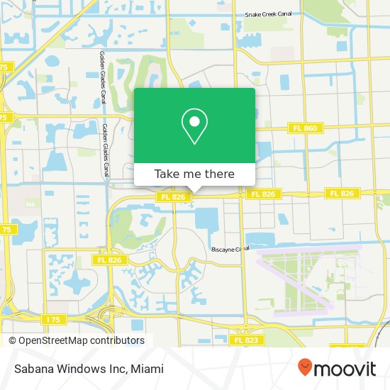 Sabana Windows Inc map