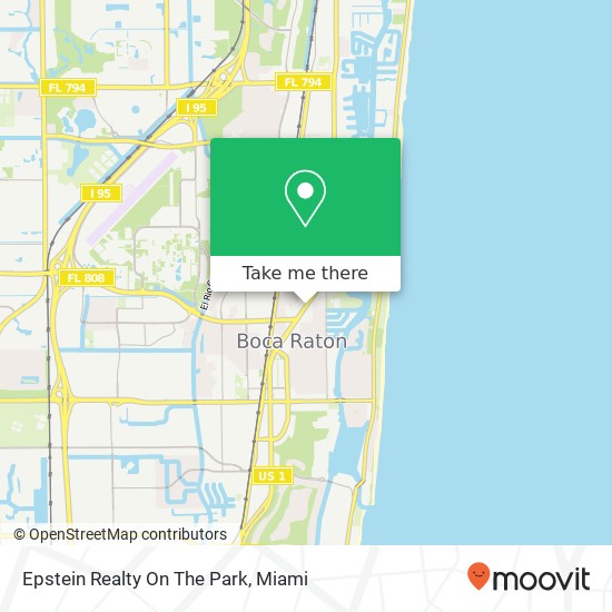 Mapa de Epstein Realty On The Park