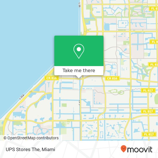 Mapa de UPS Stores The