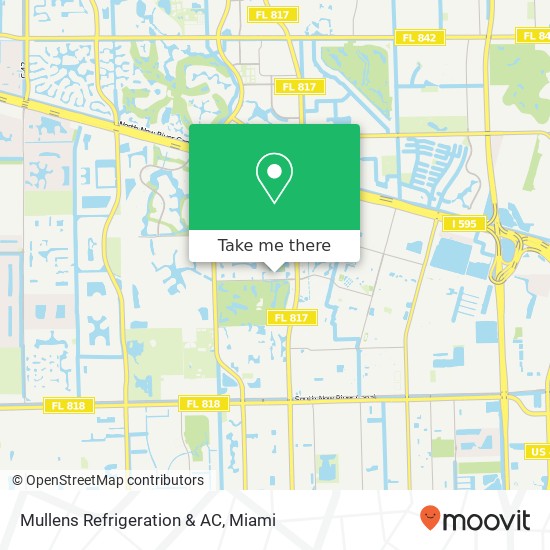 Mapa de Mullens Refrigeration & AC