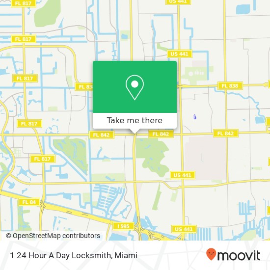 1 24 Hour A Day Locksmith map