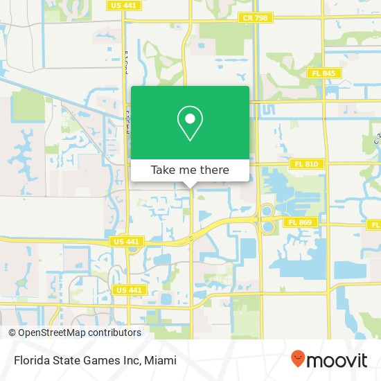 Mapa de Florida State Games Inc