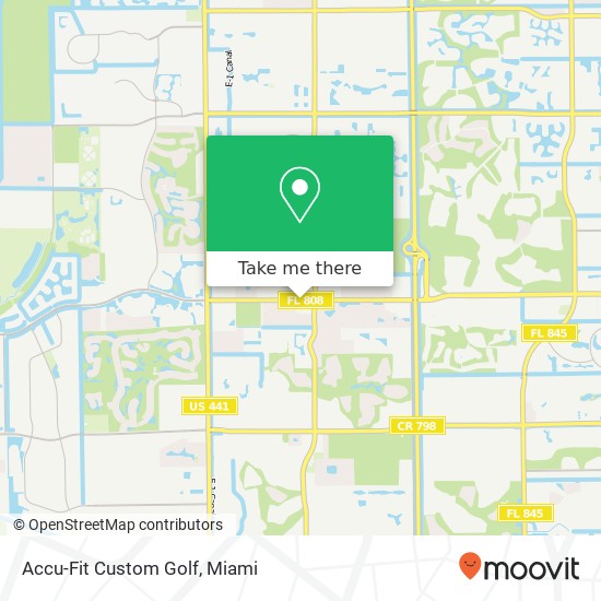 Accu-Fit Custom Golf map