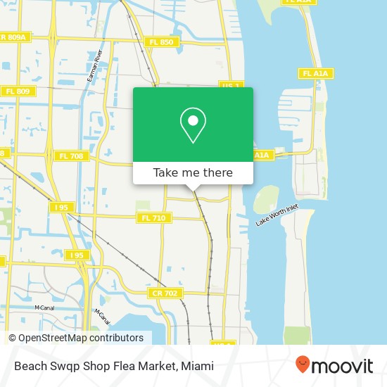 Beach Swqp Shop Flea Market map