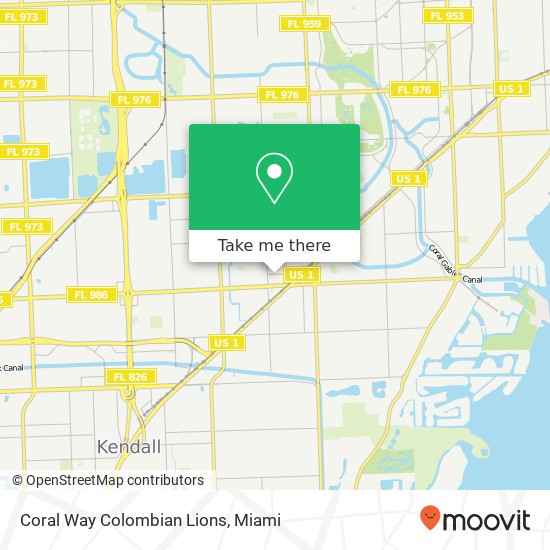 Coral Way Colombian Lions map