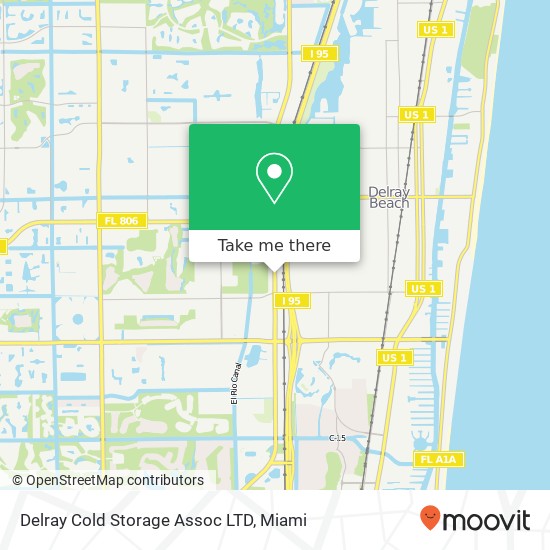 Mapa de Delray Cold Storage Assoc LTD