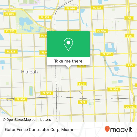 Mapa de Gator Fence Contractor Corp