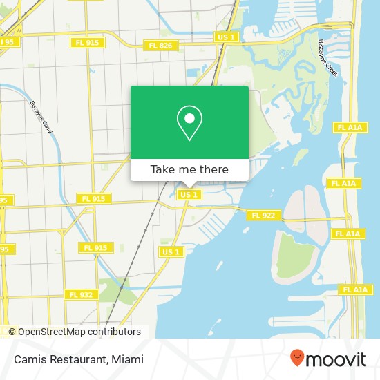 Camis Restaurant map