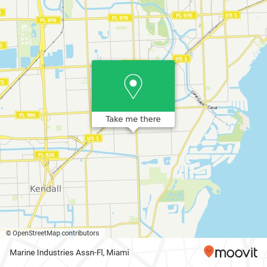 Marine Industries Assn-Fl map