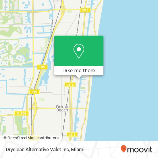 Mapa de Dryclean Alternative Valet Inc