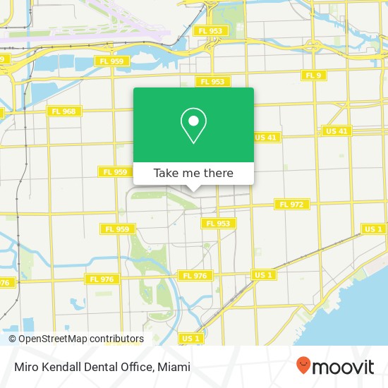 Miro Kendall Dental Office map