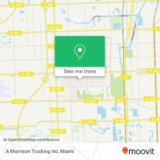 A Morrison Trucking Inc map