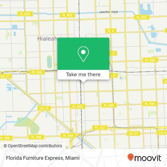 Mapa de Florida Furniture Express