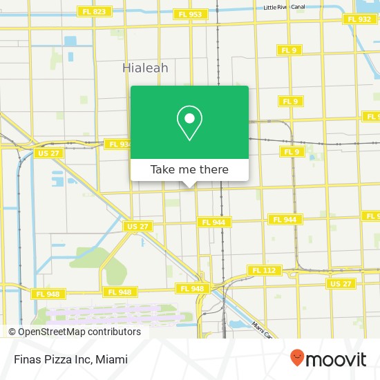 Finas Pizza Inc map