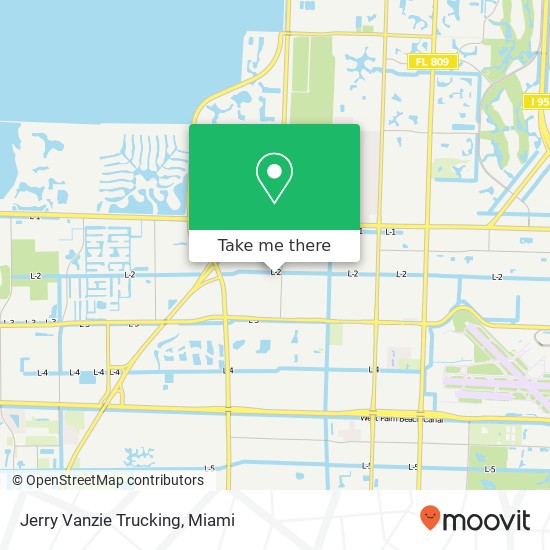 Jerry Vanzie Trucking map