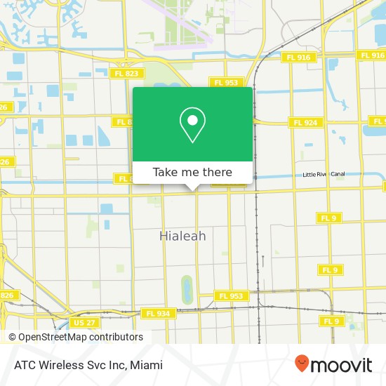 ATC Wireless Svc Inc map