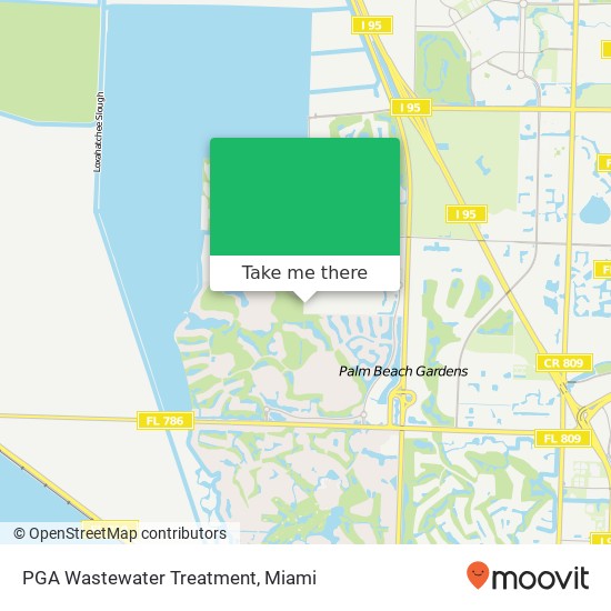 PGA Wastewater Treatment map