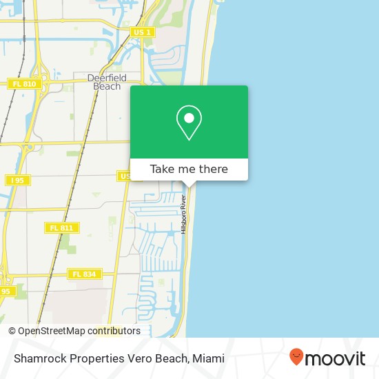 Shamrock Properties Vero Beach map