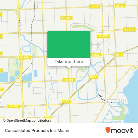 Mapa de Consolidated Products Inc