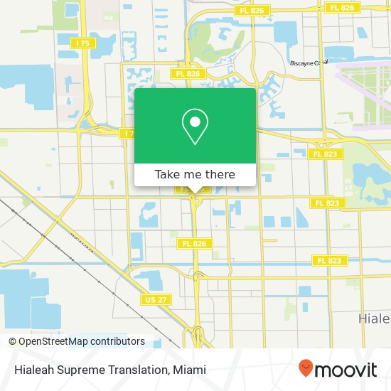 Hialeah Supreme Translation map