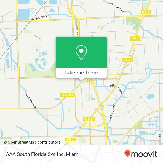 Mapa de AAA South Florida Svc Inc
