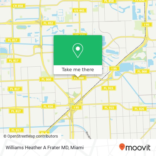 Williams Heather A Frater MD map