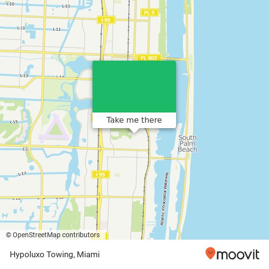 Hypoluxo Towing map