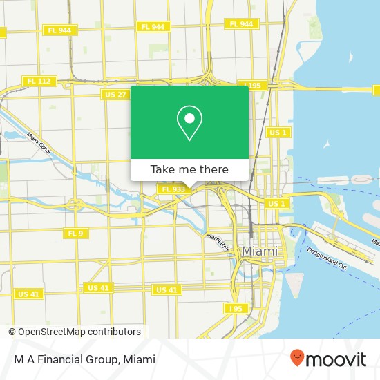 Mapa de M A Financial Group