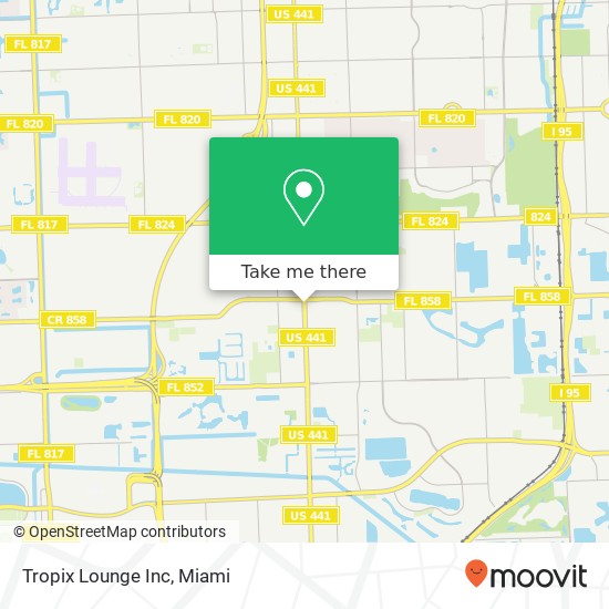 Tropix Lounge Inc map