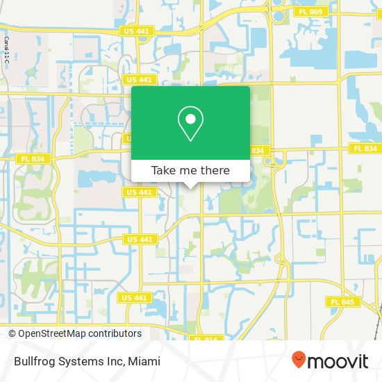 Bullfrog Systems Inc map