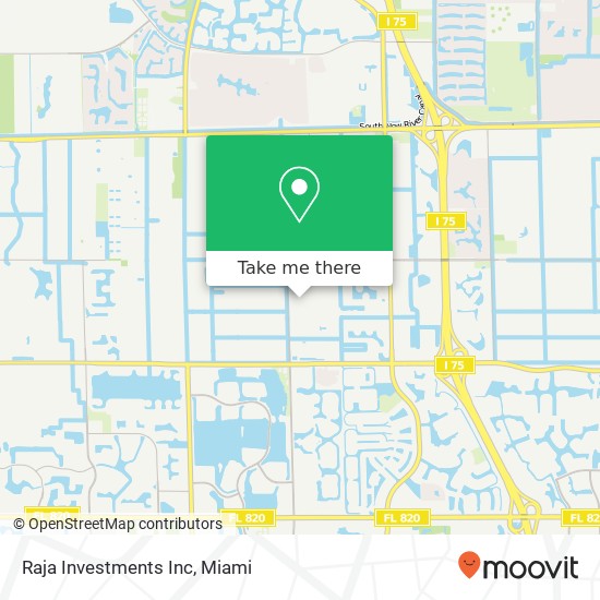 Raja Investments Inc map