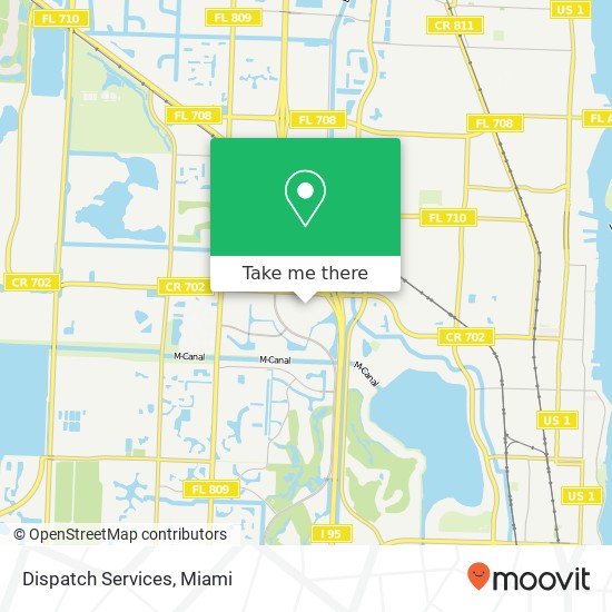Dispatch Services map