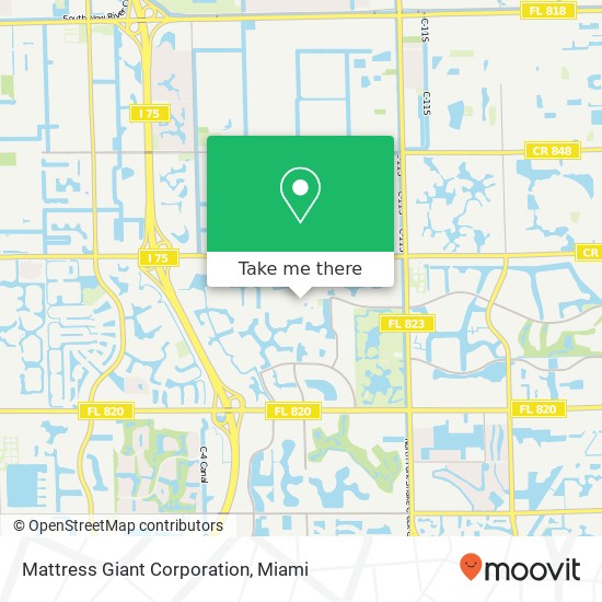 Mattress Giant Corporation map