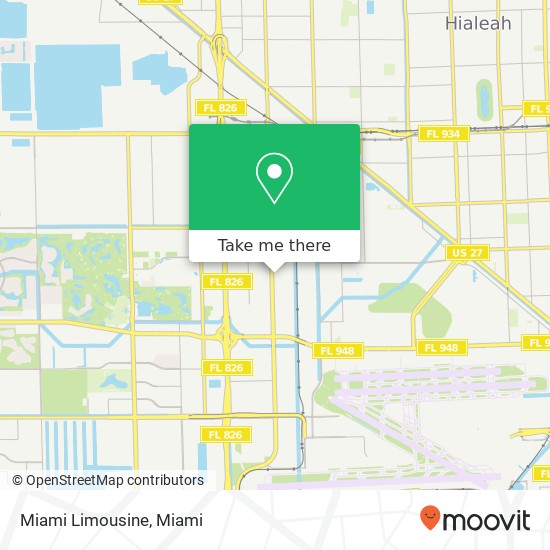 Mapa de Miami Limousine