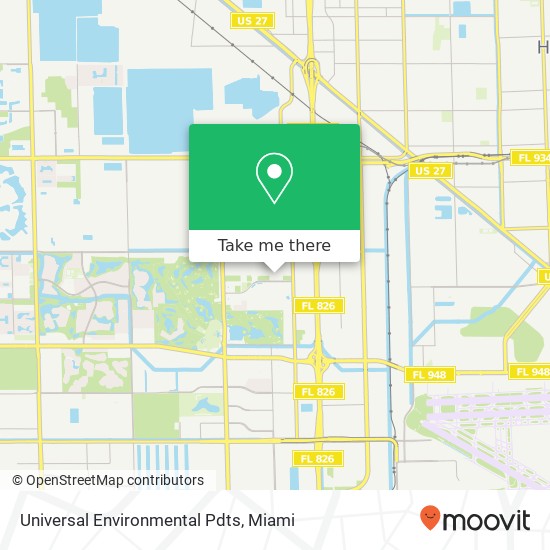 Universal Environmental Pdts map