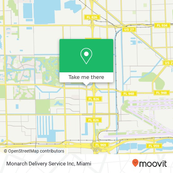 Mapa de Monarch Delivery Service Inc