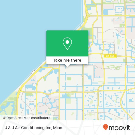 Mapa de J & J Air Conditioning Inc