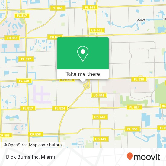 Mapa de Dick Burns Inc