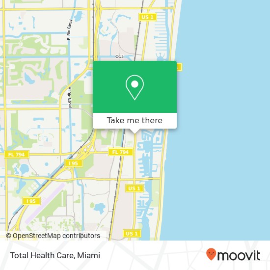 Total Health Care map