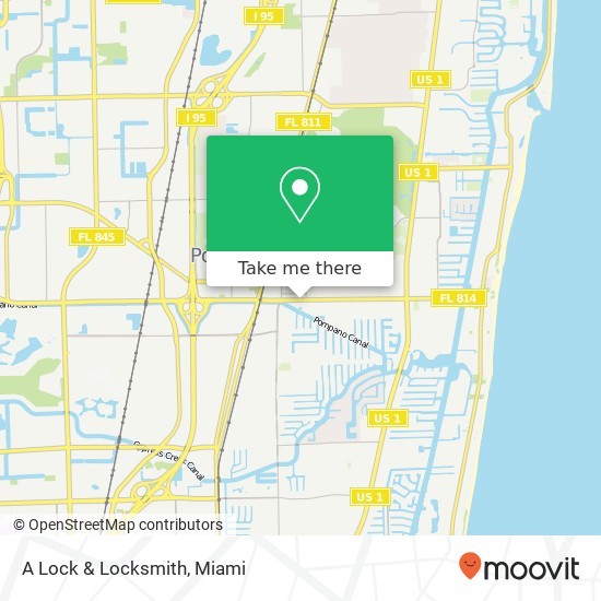 A Lock & Locksmith map