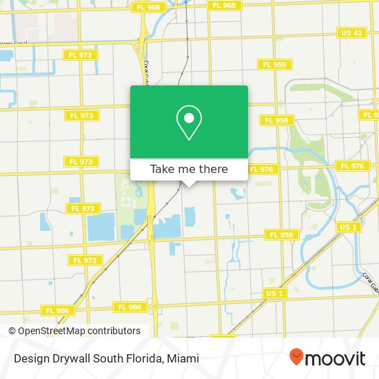 Design Drywall South Florida map