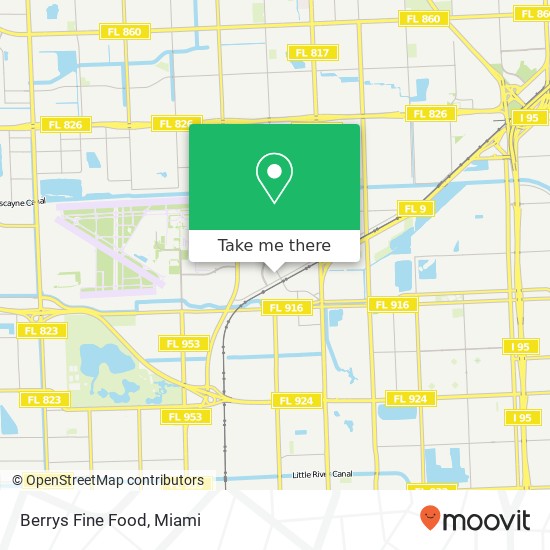 Berrys Fine Food map