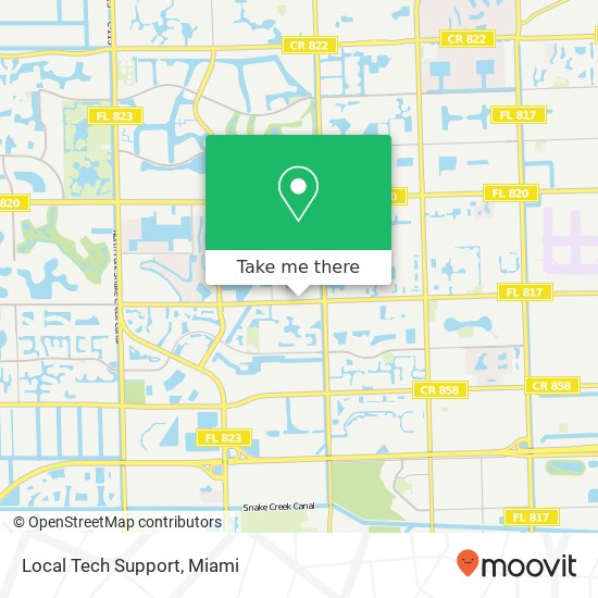 Local Tech Support map