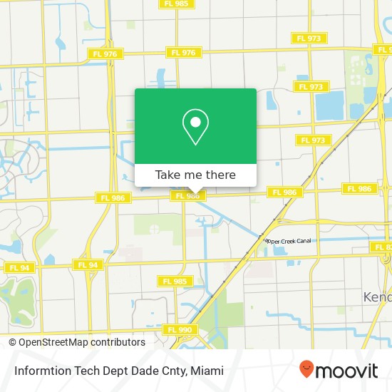 Mapa de Informtion Tech Dept Dade Cnty