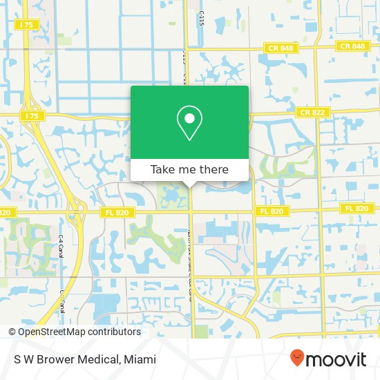 S W Brower Medical map