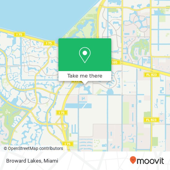 Mapa de Broward Lakes