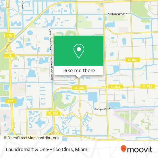 Mapa de Laundromart & One-Price Clnrs